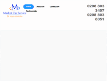 Tablet Screenshot of marketcarservice.com
